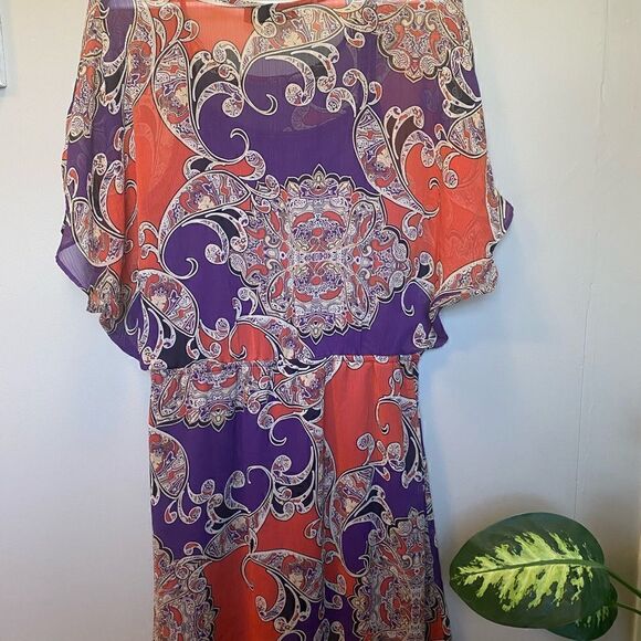 Apt 9 Medium Print Dress - Picture 2 of 4